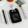 Versión Coreana de Ins Lindo Variedad de Series Portatarjetas de Peluche Persiguiendo Estrellas Idol Colgante de Exhibición de Tarjetas Pequeñas Lindo Portatarjetas de Estudiante