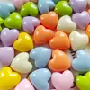 Macarrón Brillante Amor diy Hecho a Mano Gel de Crema Resina Accesorios para Pasador de Pelo Funda de Teléfono Móvil Parche Color Corazón Pequeño