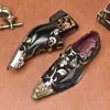 Superventas de Amazon Estilo Británico Transfronterizo Lujo Ligero para Hombre Zapatos de Banquete de Moda Slip-on Zapatos de Cuero de Moda - 25725