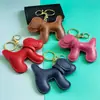Venda Direta de Fábrica Transfronteiriça Pingente de Bolsa de Cachorro Desenho Animado Moda Criativa Couro PU Pingente Chaveiro de Carro de Cachorro