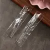 Garfos de Fruta Descartáveis, Garfos de Bambu, Garfos Transparentes para Frutas em Lata, Garfos de Fruta Embalados Individualmente para Bolo Ktv Bar Comercial