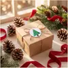 Pegatinas de Árbol de Navidad Temáticas Navideñas Transfronterizas de Dibujos Animados para Niños, Lindos Materiales para Diario, Pegatinas Decorativas, Pegatinas para Sellar