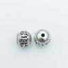 Accesorios de joyería DIY, cuentas redondas huecas, cuentas sueltas 11n, cuentas huecas retro integradas, cuentas con símbolo de aleación de zinc