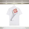 Camiseta de comercio exterior fuente nicho verano nuevo estampado logo Casablanca camiseta de manga corta mujer 100% algodón puro