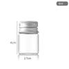Botella de tubo de borosilicato de alta calidad con tapa de rosca plateada de 27 mm de diámetro, botella de vidrio transparente para deseos, botella de deriva, botella de reactivo, venta al por mayor