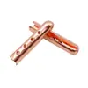Kulogin Hebilla Nueva para Zapato Apertura de Cuatro Agujeros Color Sólido Cabeza de Metal Accesorios para Punta de Zapato Cuerda para Ropa Cuerda para Sombrero Decoración de Cuerda para Zapato