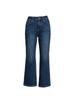 Jeans de Invierno para Mujer, Denim Lavado Elástico en Cuatro Direcciones, Ligeramente Acampanados, Cintura Alta, Forro Polar, Gruesos, Pantalones Cortos 8196H
