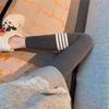 Leggings de Primavera 2021 com Quatro Listras Tb, Corte Justo, Alta Elasticidade, Adequado para o Início da Primavera, Pode Ser Usado ao Ar Livre, Cintura Alta, Estilo Fino