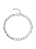 Pulsera de Plata de Ley para Niñas Pulsera de Pie 999 Diseño para Novia Nueva Sensación de Alta Gama Joyería para Manos Lujo Ligero Regalo de Cumpleaños