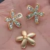 Botones Metálicos Pequeños tipo Chanel con Pedrería para Abrigos, Suéteres, Vestidos, Botones Decorativos Cosidos a Mano, Versátiles Accesorios DIY para Zapatos y Sombreros