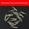 Cabeça de cobre girando assento flutuante de silicone deslizante transparente deslizante assento flutuante competitivo japonês jangada plugue de pesca assento flutuante acessórios de pesca