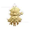 Colgante Zodiaco con Concha de Agua Dorada con Grabado, Llavero para Cadena de Teléfono Móvil Regalo, Suministro Directo del Fabricante, Soporta Logo