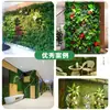 Parede de Plantas de Grama Artificial Simulada Decoração de Parede Fundo Externo Plantas Verdes Falsas Paisagismo Parede de Plantas Verdes Atacado