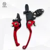 Piezas de Modificación para Motocicleta Todoterreno Manija de Freno Plegable Anti-Caída Universal Asv Manija de Embrague CNC Palanca de Freno en Forma de Cuerno