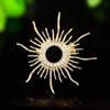 Broche Insígnia Retro Deus do Sol Transfronteiriço Cristal de Imitação Super Brilhante Corsage Temperamento Broche de Lapela Moda Terno Casaco