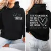 Nuevo Sudadera con Capucha Estampado Eres Suficiente Otoño Casual Ropa Deportiva