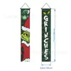 Temu Gran Venta Serie de Banderas Dobles Navideñas Impresión de Alta Definición Papá Noel Muñeco de Nieve Banderín Decorativo para Pasillo