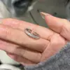 Anillo de Zirconia Fina Brillante para Mujer, Lujo Ligero, Gama Alta, Único, Moderno, Tendencia, Anillo Versátil