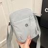 Mini Lienzo Estilo Japonés Simple Impermeable Nylon Pequeño Bolso Cruzado Nuevo Bolso de Hombro Ligero Unisex Ligero Bolso para Teléfono