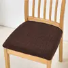 Funda elástica transfronteriza para cojín de silla para sillas de comedor del hogar, universal para todas las estaciones, funda de cojín para asiento a rayas antideslizante