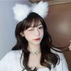 Horquilla Coreana Felpa Lindo Gato Diadema para Lavar la Cara Diadema de Rendimiento para Fotos en Vivo Accesorios para el Cabello Tocado