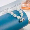Pulsera de Campana con Piedra Ojo de Gato, Diseño de Nicho, Joyería Sencilla de Cristal para Mujer, Nueva Pulsera de Moda de Alta Gama 2023