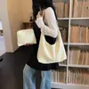 Bolsa Tote de Couro Macio Estilo Novo 2026 para Mulheres, Bolsa de Ombro Fashion para o Dia a Dia de Grande Capacidade, Bolsa Simples Casual de Ombro, Bolsa de Mão