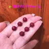 Cuentas Redondas de Loto de Arena Dorada Púrpura de Alto Contenido Natural, Accesorios de Cuentas Sueltas de Loto en Pareja, Cuentas de Cubo de Loto, Accesorios de Arena Bermellón al por Mayor