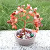 Árvore de Cristal Natural Mais Vendida Árvore de Cristal da Fortuna Cornucópia Base para Xícara de Chá Árvore da Fortuna Enfeites de Fortuna para Mesa de Casa