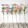 65cm Borde Enrollado Flor de Rosa Hoja de Eucalipto Rama Adorno de Decoración para el Hogar Accesorio para Fotografía de Bodas