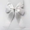 Transfronterizo Color Blanco Simple Multicapa Lazo Toalla Anillo para el Cabello Sentido de Atmósfera Estilo Universitario Combinable Dulce Accesorios Elásticos para el Cabello