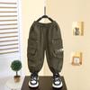 7507 Pantalones para Niños 2026 Nuevo Estilo Primavera y Otoño Frescos Pantalones Cargo de Bebé para Primavera Pantalones Casuales Elegantes para Niños Edición de Primavera
