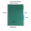 Separador de Páginas para Carpeta A4 Papel Separador de Índice para Páginas Sueltas de Libro B5 Plástico PP