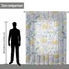 1pc novo padrão de flor tela de janela 3D impressão digital direto da fábrica quarto sala estar decoração desgaste haste tela de janela
