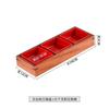 Plato de vajilla Jiugongge de madera de bambú creativo, plato de rejilla para plato de restaurante de olla caliente, bandeja, plato para barbacoa, fuente, caja de madera