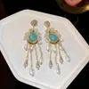 Brincos Círculo Flor Pérola Agulha de Prata, Modernos, Design Fresco e Doce, Brincos de Luxo Leve de Nicho High-End para Mulheres