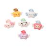 Mini Animal Fofo Desenho Animado Asas Estrelas DIY Cola de Creme Resina Acessórios para Joias