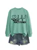 ENFERMERA PRACTICANTE Amazon Wish comercio exterior transfronterizo casual versátil mujer nuevo otoño e invierno sudadera