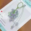 Popular Bolso Nuevo Estilo Chino Color Uva Cambiante Cadena para Colgar Teléfono Móvil Colgante de Uva Producto Terminado DIY Objeto para Mejor Amiga Regalo del Día de San Valentín Chino