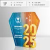 Trofeo Personalizable Color Cristal Metálico 2025 para Reunión Anual de Empleados Premios de Aniversario Competencia Medalla Creativa Personalizable