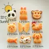 Brinquedo de Comida Simulada Biscoitos Acessórios de Resina Coelho Pequeno Pão Enfeites DIY Furo para Pingente Materiais de Decoração de Sapato Atacado