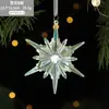 Nuevas Decoraciones Navideñas Transfronterizas, Copos de Nieve de Acrílico Coloridos, Colgantes para Árbol de Navidad, Decoraciones de Boda, Decoraciones Navideñas Tridimensionales