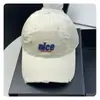 Novo Boné de Baseball Rasgado Estilo Coreano para Homens e Mulheres com Bordado de Letras, Chapéu de Sol Versátil, Chapéu de Topo Macio de Alta Qualidade