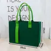 Bolso de Mano Cinta Roja de Internet Bolso de Fieltro Doble Color Bolso de Fieltro Bolso Bolso de Mano Impresión Logo Personalizado Nuevo