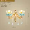 Candelabro de Cristal de Lujo Europeo Cheongsam Cerámica Candelabro para Sala de Estar Cálido y Romántico Luz para Habitación de Princesa Dormitorio