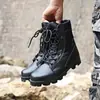 Fornecimento Transfronteiriço de Botas Novas de Cano Alto Cor Areia para Homens, Botas de Combate Tamanho Grande, Botas Impermeáveis Delta Desert, Panama Outdoor