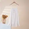 Bata de Crepé para Mujer Primavera y Verano, Cómodo Vestido de Casa de Gasa de Algodón Absorbente de Sudor, Camisola de Noche, Nuevo Vestido Floral Holgado