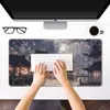 Mouse Pad Personalizado, Tapete de Mesa Antiderrapante Mais Vendido no Exterior, Mouse Pad Série Paisagem, Mouse Pad Grande para Jogos e Escritório t K