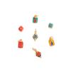 Vietnam arena oro diy accesorios colgante estilo antiguo oro estilo antiguo nube auspiciosa palabra de la suerte color gota de aceite pulsera para hombre y mujer pulsera