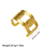 Pulseira de Aço Titânio Dourado Estilo Ins Europeu e Americano, Pulseira Exagerada de Aço Inoxidável de Personalidade de Nicho de Alto Padrão, Atacado do Fabricante